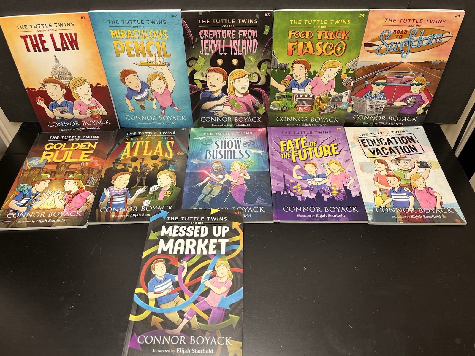 Tuttle Twins Books #1-11 Connor Boyack Libertarian Economics Kids Young Readers