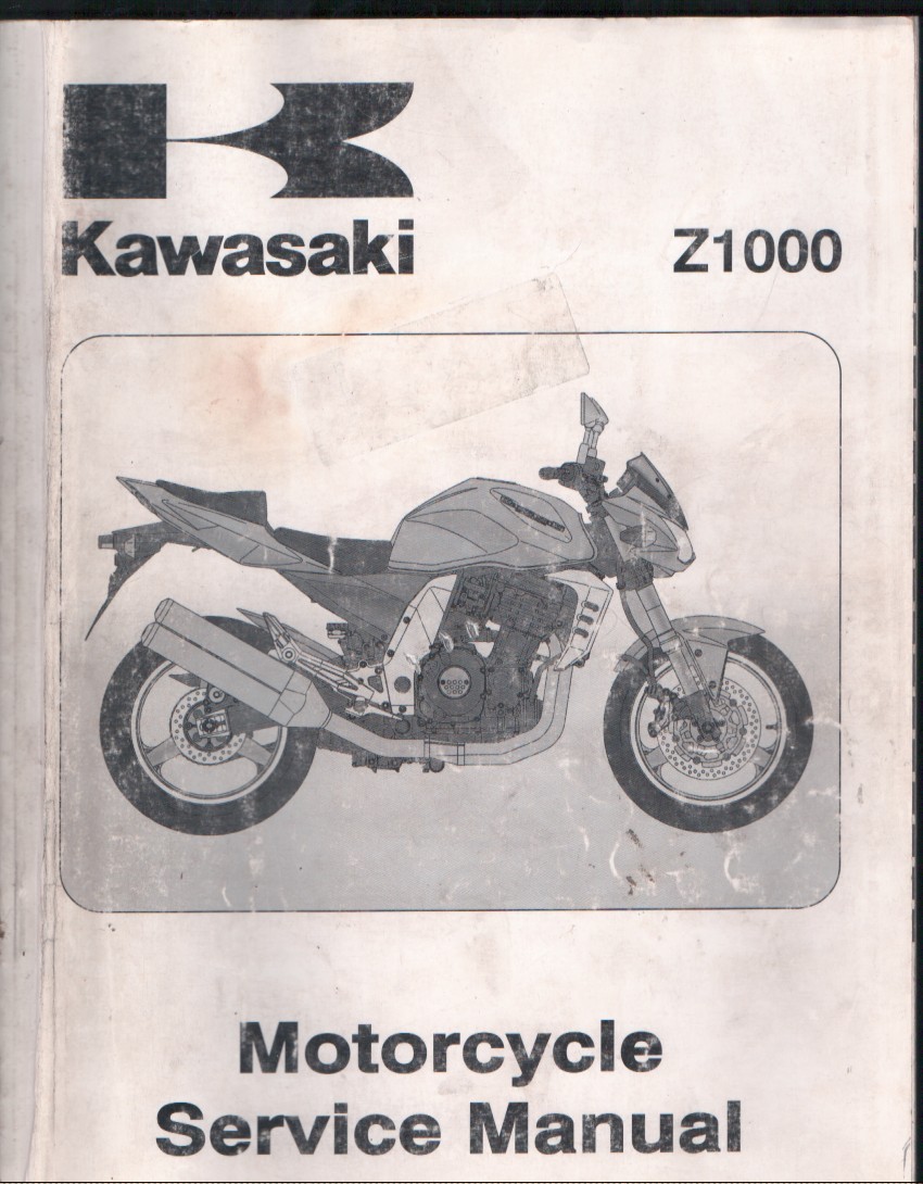 Kawasaki Z1000 Motorcycle Service Manual 2003 ZR1000-A1 MN3057