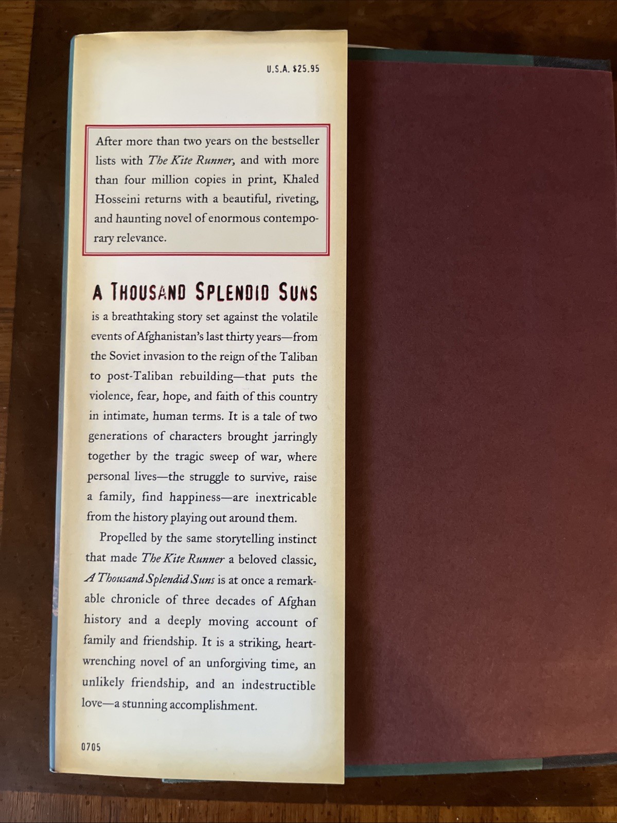 Thousand Splendid Suns by Khaled Hosseini (2007, Hardcover, First Ed/1st Print)