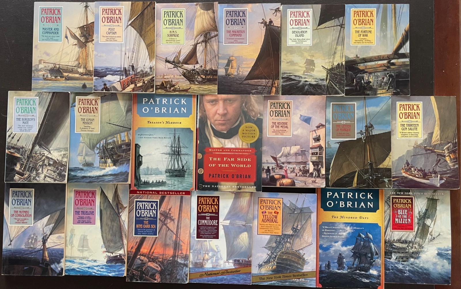 AUBREY MATURIN Novels by Patrick O’Brian Complete Books 1-20. Trade pbks. G.C.