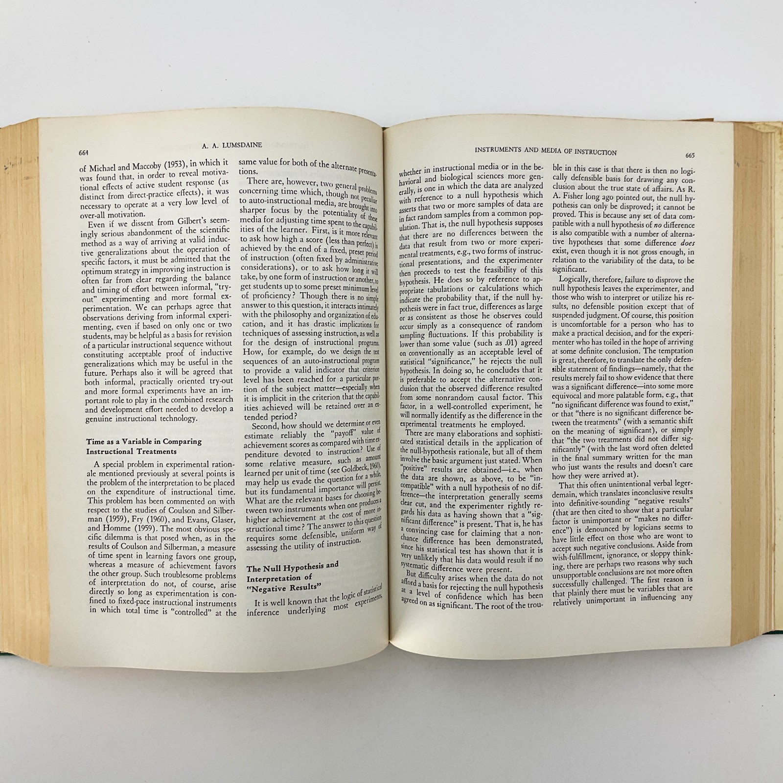 Handbook of Research on Teaching Pedagogy Studies Hardcover Book NL Gage 1971