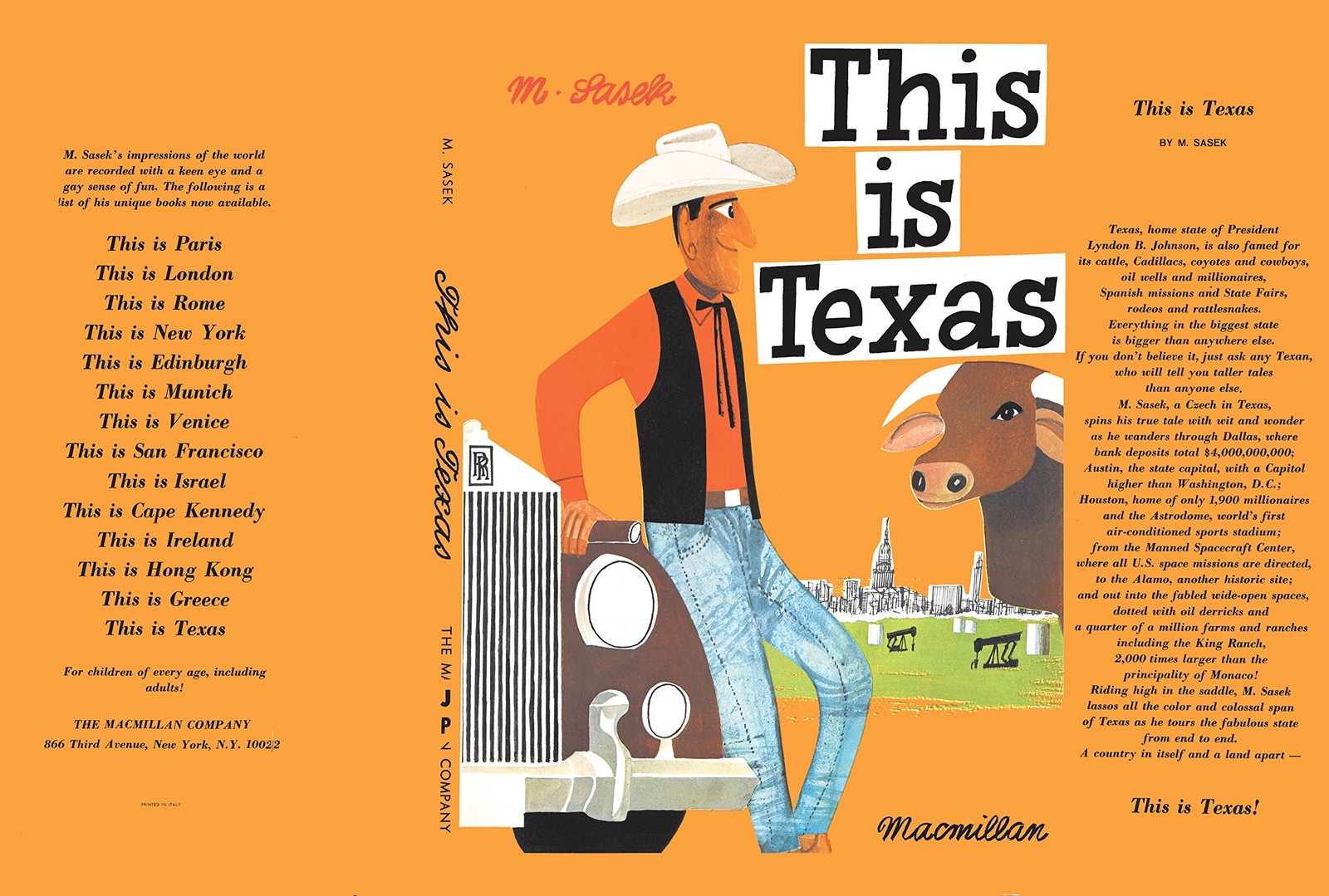 This Is Texas: A Children’s Classic, Sasek, Miroslav, Acceptable Book