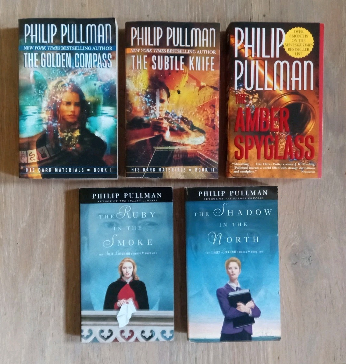 Philip Pullman, HIS DARK MATERIALS COMPLETE SET + Sally Lockhart Set, Like NEW
